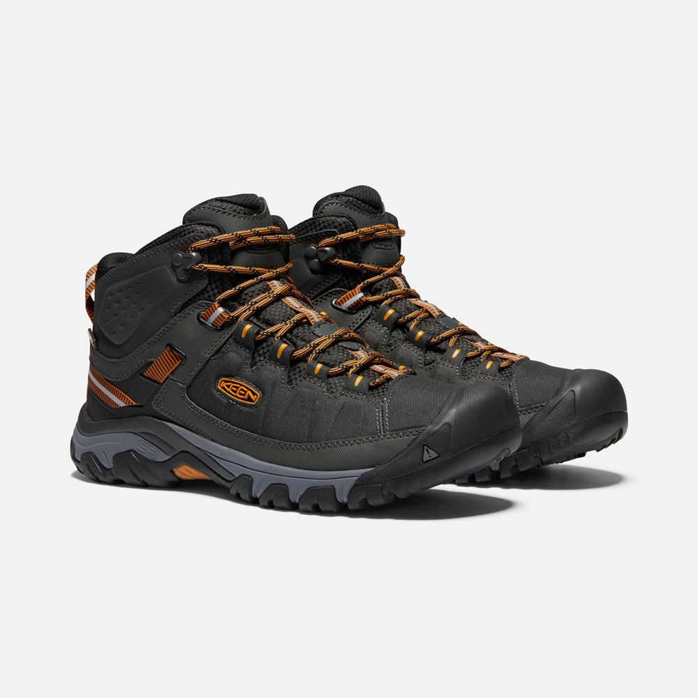 Bottes de Randonnée Keen Homme Noir/Doré | Targhee Exp Waterproof Mid | OSWUH-7350